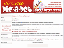 Tablet Screenshot of picapetkirrawee.com.au